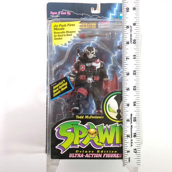 Spawn Ultra Action Figures Deluxe Edition Pilot Spawn 1995 McFarlane Todd Toys - Picture 3 of 4